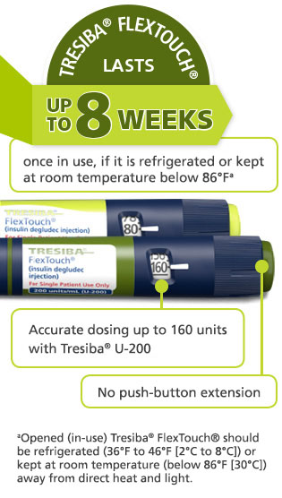 Tresiba® U-200 and U-100 FlexTouch® pens