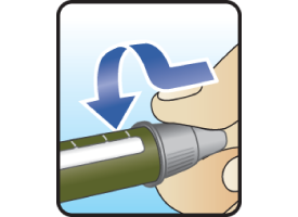 Attaching a new needle to a Tresiba® FlexTouch® pen