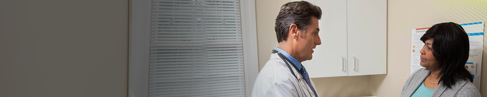 Woman talking to her doctor about her diabetes