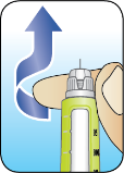 Remove needle illustration